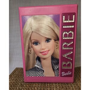 Vintage 2002 Pink Barbie Doll Storage Wardrobe Trunk Carry Case 12010 Mattel